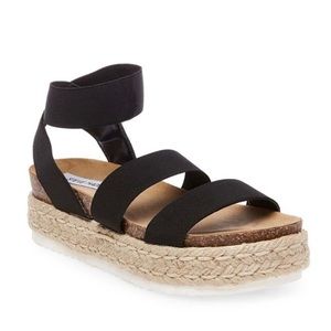 New in Box Steve Madden Kimmie Black Sandals Sz 9